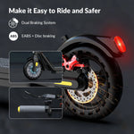 W16S 300W Electric Scooter with Turn Signal, 8.5” Solid Tires, 18Mph & 12Miles Range, Folding Commuting E-Scooter for Adults with APP Control