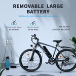 20MPH Top Speed 39 Mi Range 500W 26 inch Electric Bike
