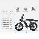 31MPH Top Speed 750W 20 Inch Electric Bike