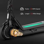 W16S 300W Electric Scooter with Turn Signal, 8.5” Solid Tires, 18Mph & 12Miles Range, Folding Commuting E-Scooter for Adults with APP Control