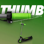 childs electric scooter thumb grip throttle demo image