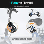 18MPH 20Mi Range 400W Foldable Electric Scooter With Seat