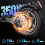 LF3 Electric Scooter for Adults, 350W Motor, Max 18Mph & 21Miles, Commuting Foldable Escooter