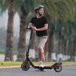 W16S 300W Electric Scooter with Turn Signal, 8.5” Solid Tires, 18Mph & 12Miles Range, Folding Commuting E-Scooter for Adults with APP Control