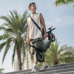 W16S 300W Electric Scooter with Turn Signal, 8.5” Solid Tires, 18Mph & 12Miles Range, Folding Commuting E-Scooter for Adults with APP Control