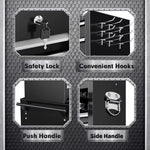 8-Drawer Rolling Tool Chest with Wheels and Detachable Top Tool Box