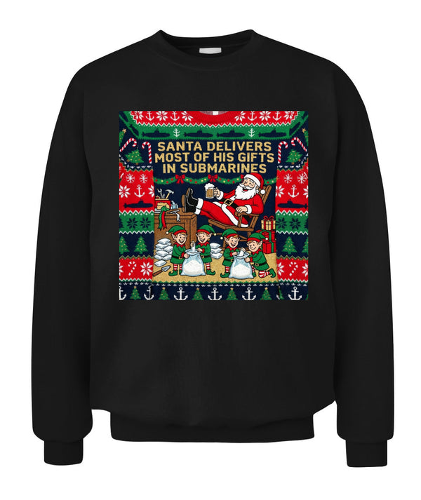 Santa Gift Delivery Funny Christmas Sweater