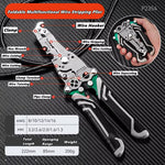 Multifunctional Wire Stripper with Electrical Test Pen Foldable Cable Cutter Crimper Tool, Electrical Folding Pliers for Cutting