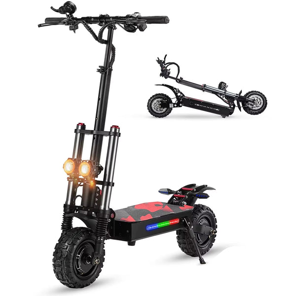 Boyueda S3 Escooters 6000W Dual Motor 60V38Ah Hydraulic Oil Brake Electric Scooter Aldult 11 Inch Off-Road Vacuum Tire E-Scooter