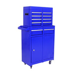 Blue Rolling 5-Drawer Tool Box with Removeable Top Tool Box