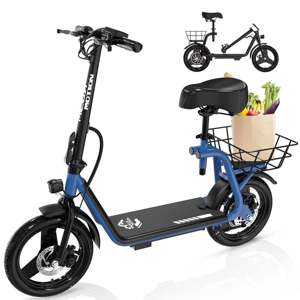18MPH 20Mi Range 400W Foldable Electric Scooter With Seat