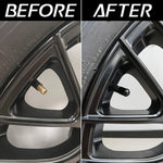 4PCS Car Tire Valve Stem Caps - Black ABS Plastic