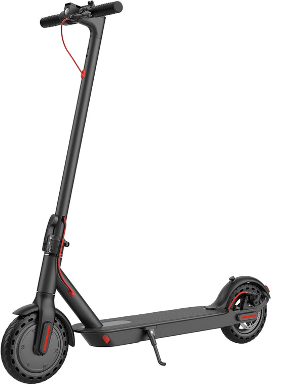 500W 25MPH 25Mi Range Electric Scooter cheap for sale - rear disc brake and integrated display high speed long range urban scooter side view image