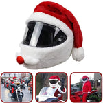 Santa Claus Motorcycle Helmet Cover Christmas Themed Motorcycle Helmet Cover