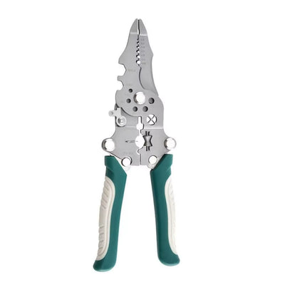 Foldable Wire Stripper Electrician Wire Splitter Wire Pliers Crimping Plier Tool with Stripping, Crimping and Twisting Functions