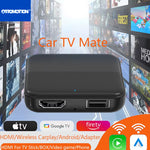 Car Tv Mate HDMI Multimedia Adapter Wired to Wireless Carplay Video Converter for Google Android TV Stick Game Box