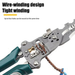 Foldable Wire Stripper Electrician Wire Splitter Wire Pliers Crimping Plier Tool with Stripping, Crimping and Twisting Functions