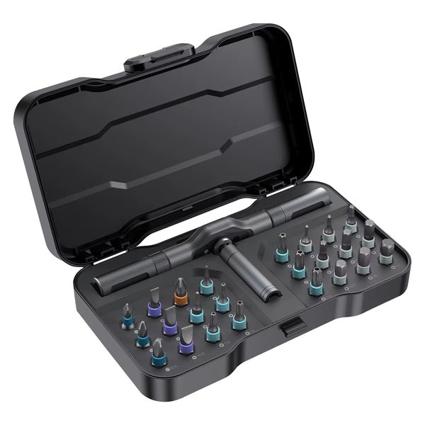 24In1 Multifunction Ratchet Screwdriver Set Multi Magnetic Bits Mini Repair Tool Kit