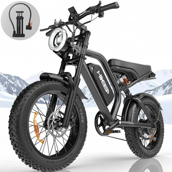 32MPH Top Speed 35 Mi Range 1,500W 20 inchFat Tire Electric Bike