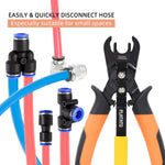 Push to Connect Fittings Air Line Quick Disconnect Pliers Tool