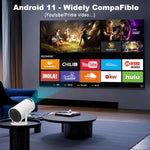 HY300 Pro Dual Wifi 6 Proyector Outdoor Wireless Portable Projector Smart Mini Projector