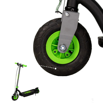 24V kids childrens electric scooter E-scooter air inflated front tire.