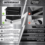 8-Drawer Rolling Tool Chest with Wheels and Detachable Top Tool Box