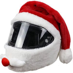 Santa Claus Motorcycle Helmet Cover Christmas Themed Motorcycle Helmet Cover