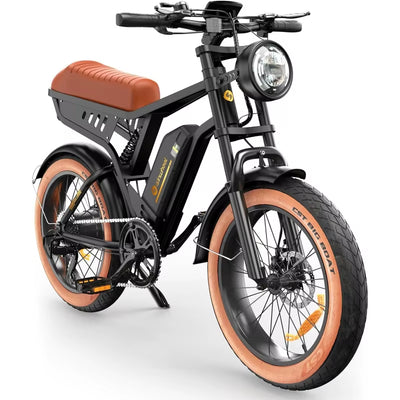 28MPH Top Speed Vintage-Rider Electric Bike - 55 Mile Range