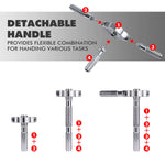 40In1 Multifunction Ratchet Screwdriver Set Multi Magnetic Bits Mini Repair Tool Kit