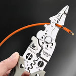 Crimper Cable Cutter Wire Stripper Multifunctional Stripping Crimping Pliers Tool