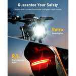 28MPH Top Speed Vintage-Rider Electric Bike - 55 Mile Range