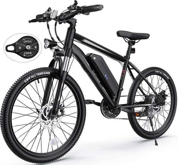 20MPH Top Speed 28Mi Range 500W 26 inch Electric Bike