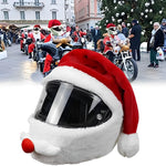 Santa Claus Motorcycle Helmet Cover Christmas Themed Motorcycle Helmet Cover