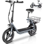 20MPH Top Speed 30Mi Range 500W Electric Scooter with Seat