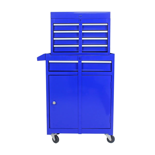 Blue Rolling 5-Drawer Tool Box with Removeable Top Tool Box