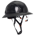 CE Full Brim Hard Hat with Built in Goggles for Construction Engineer Safety Helmet