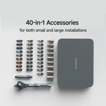 DUKA RS2 Ratchet Screwdriver Set with 40-In-1 Accessories Precision Structure 180° Universal Ratchet Head Multi-Magnetic Design