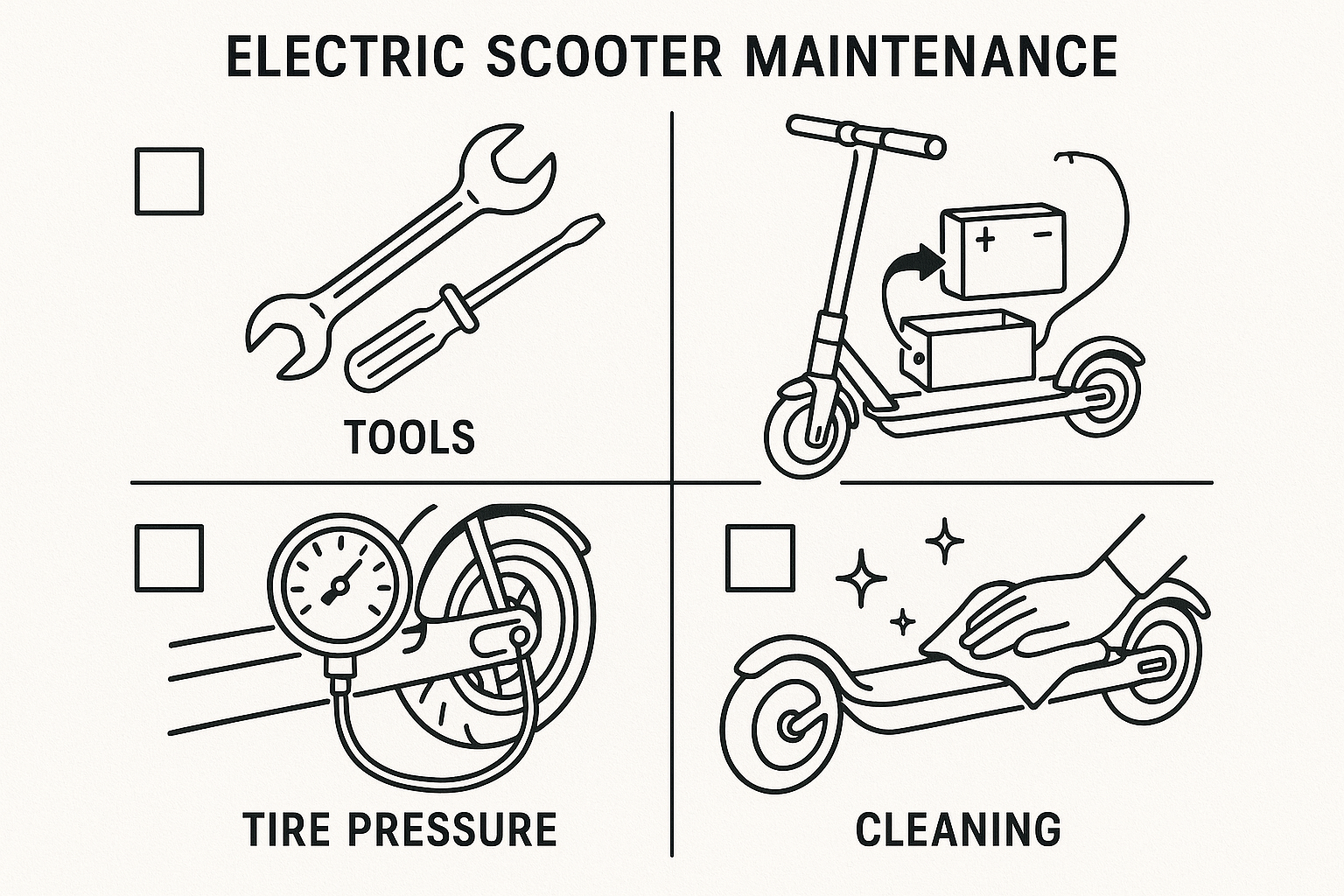 Electric scooter maintenance guide